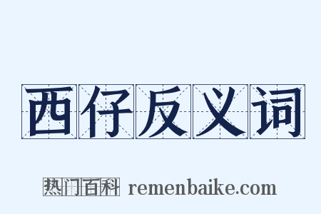 西仔反义词是什么意思的图片